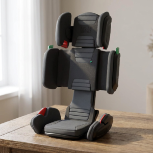 Seggiolino auto pieghevole da viaggio con schienale alto